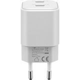 goobay USB-C Dual-Schnellladegerät Nano, PD, GaN, 35 Watt weiß, 2x USB-C, Power Delivery 3.0