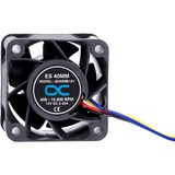 Alphacool ES 40mm 400-15.000rpm Fan 40x40x28mm, Gehäuselüfter schwarz, Two Ball Bearing, PWM, 40 mm