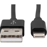 Ansmann USB 2.0 Adapterkabel, USB-A Stecker > Lightning Stecker schwarz, 1,2 Meter