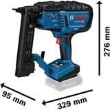 Bosch Akku-Holztacker GTH 18V-38 M (solo, C), 18Volt, Elektrotacker blau/schwarz, ohne Akku und Ladegerät