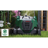 Bosch Heimwerken & Garten Akku-Rasenmäher AdvancedRotak 36V-44-750, 36 Volt grün/schwarz, 2x Li-Ionen Akku 4,0Ah, POWER FOR ALL