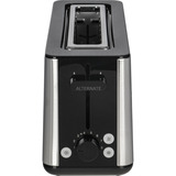 Braun Langschlitz-Toaster PurShine HT 1610 BK edelstahl/schwarz, 1.030 Watt, für 2 Scheiben Toast