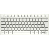 CHERRY KW 7100 Mini BT for Mac, Tastatur weiß/silber, DE-Layout, Cherry SX-Scherentechnologie