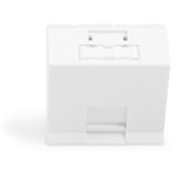 Digitus Frontplatte 1-Port, 45x45mm, abgewinkelt, Abdeckung weiß, für Rahmen DN-93802-5-SH und Keystone-Module