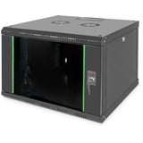 Digitus Professional Wandgehäuse Unique Serie - 600x600 mm (BxT), IT-Schrank schwarz, 7 Höheneinheiten