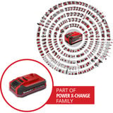 EINHELL Akku Power-X-Change Plus 18Volt 4,0Ah SEALED rot/schwarz, IP57, wasserfest, Kurzschlusssicherung