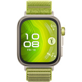 Huawei Watch Fit 4 Pro (Seiya-B29W), Smartwatch titan, grünes Nylonarmband
