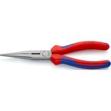 KNIPEX Flachrundzange 26 12 200, Greifzange rot/blau, gezahnte Griffflächen