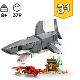 LEGO 31381 Creator 3-in-1 Wilder Hai mit Schatztruhe, Konstruktionsspielzeug 