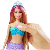 Mattel Barbie Malibu Zauberlicht Meerjungfrau mit Leuchtfunktion, Puppe 