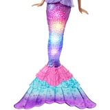 Mattel Barbie Malibu Zauberlicht Meerjungfrau mit Leuchtfunktion, Puppe 