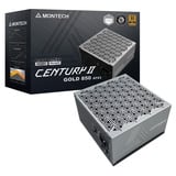 Montech CENTURY II 850, PC-Netzteil silber, 1x 12-Pin High Power GPU, 4x PCIe, Kabelmanagement, 850 Watt