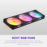 NZXT F360 RGB, Gehäuselüfter schwarz, 360 mm