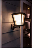 Philips HUE White & Color Ambiance Econic Outdoor stehende Wandleuchte, LED-Leuchte schwarz