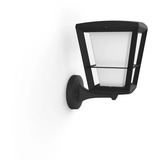 Philips White & Color Ambiance Econic Outdoor stehende Wandleuchte, LED-Leuchte schwarz
