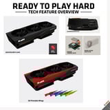 XFX Radeon RX 9070 XT OC Mercury RGB Magnetic Air, Grafikkarte schwarz, RDNA4, GDDR6, 3x DisplayPort, 1x HDMI 2.1