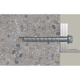 fischer Betonschraube UltraCut FBS II 8x70 20/5/- Sechskant mit U-Scheibe TX 50 Stück, verzinkt