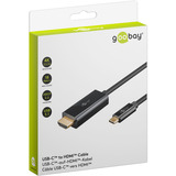 goobay USB Adapterkabel, USB-C Stecker > HDMI Stecker, 4K / 60Hz schwarz, 2 Meter