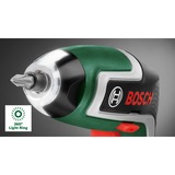 Bosch Heimwerken & Garten Akkuschrauber IXO 7 Bit-Set 3,6Volt grün/schwarz, Li-Ionen Akku 2,0Ah, 32-teiliges Schrauberbit-Set