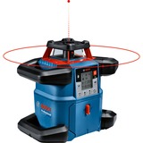Bosch Professional Akku-Rotationslaser GRL 600 CHV Professional, 18Volt, mit Halterung blau, Akku ProCORE18V 4,0Ah, Koffer, rote Laserlinie