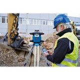 Bosch Professional Akku-Rotationslaser GRL 600 CHV Professional, 18Volt, mit Halterung blau, Akku ProCORE18V 4,0Ah, Koffer, rote Laserlinie