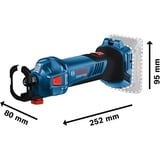 Bosch Professional Akku-Rotationsschneider GCU 18V-30 Professional solo blau/schwarz, ohne Akku und Ladegerät