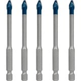 Bosch Professional EXPERT HEX-9 HardCeramic Dachziegel-Bohrer, Ø 6mm 5 Stück, Länge 90mm