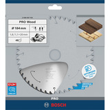 Bosch Professional PRO Wood cordless Kreissägeblatt, Ø 184mm, 48Z Bohrung 20mm, für Akku-Handkreissägen