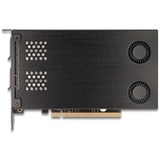 DeLOCK Delock PCI Express x16 Karte Wechselrahmen für 2 x M.2 NVMe SSD - Bifurcation 