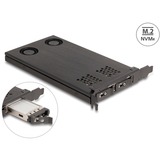 DeLOCK Delock PCI Express x16 Karte Wechselrahmen für 2 x M.2 NVMe SSD - Bifurcation 