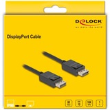 DeLOCK Kabel DisplayPort 2.1 Stecker > DisplayPort Stecker, 16K, 80 Gbps schwarz, 1 Meter