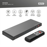 Digitus 8K HDMI Switch, 4x1 schwarz, mit Fernbedienung