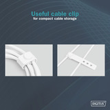 Digitus USB 2.0 Silikon-Kabel USB-A > Lightning, MFI zertifiziert weiß, 2 Meter, PD, Laden mit bis zu 12 Watt