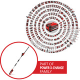 EINHELL Power X-Change Akku-Heckenschere GC-HH 18/45 Li T, 18Volt rot/schwarz, ohne Akku und Ladegerät