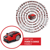 EINHELL Power X-Change Mähroboter FREELEXO CAM PLUS 600 rot/schwarz, Li-Ion Akku Plus 4,0Ah, Kamera + Sensor