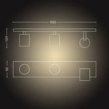 Philips Hue White Ambiance Runner 3er-Spot, LED-Leuchte weiß, inkl. Dimmschalter