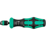 Wera Kraftform Kompakt 60 RA-R Imperial 1, Bit-Satz schwarz/grün, 17-teilig, 1/4", zöllig, mit Ratschenfunktion und Rapidaptor Schnellwechselfutter