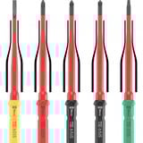 Wera Kraftform Kompakt VDE 17 extra slim 1 Tool Finder, 17-teilig, Schraubendreher rot/gelb, inkl. 2 Steckgriffe, VDE-Wechselklingen, Zange