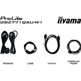 iiyama G-Master GB2771QSU-W1 Red Eagle, Gaming-Monitor 68.5 cm (27 Zoll), weiß (matt), QHD, Fast-IPS, HDMI, DP, G-Sync komp., USB-Hub, 200Hz Panel