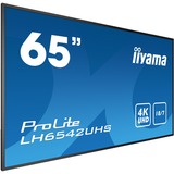 iiyama ProLite LH6542UHS-B3, Public Display schwarz, UltraHD/4K, HDMI, IPS