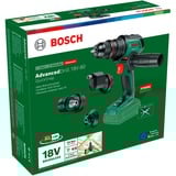 Bosch Akku-Bohrschrauber AdvancedDrill 18V-80 QuickSnap Solo + Zubehör grün/schwarz, ohne Akku und Ladegerät, POWER FOR ALL ALLIANCE