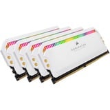 Corsair DIMM 32 GB DDR4-3200 (4x 8 GB) Quad-Kit, Arbeitsspeicher weiß, CMT32GX4M4E3200C16W, Dominator Platinum RGB, INTEL XMP