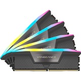 Corsair DIMM 64 GB DDR5-6200 (4x 16 GB) Quad-Kit, Arbeitsspeicher schwarz, CMH64GX5M4B6200C32, Vengeance RGB, INTEL XMP