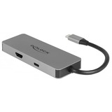 DeLOCK USB-C Dockingstation grau, HDMI, Power Delivery