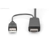 Digitus Adapterkabel HDMI > Displayport, UHD 4K schwarz, 2 Meter