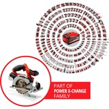 EINHELL Akku-Handkreissäge TE-CS 18/150 Li-Solo, 18Volt rot/schwarz, ohne Akku und Ladegerät
