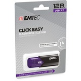 Emtec B110 Click Easy 128 GB, USB-Stick violett/schwarz, USB-A 3.2 Gen 1
