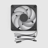 Fractal Design Dynamic 3 140 RGB, Gehäuselüfter schwarz, 3er-Pack, Black, 140 mm