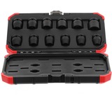 GEDORE Red Kraftschrauber-Steckschlüssel-Satz 1/2", 12-teilig rot/schwarz, SW 10mm - 24mm