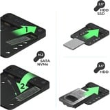 ICY BOX IB-2913MCL-C31, Dockingstation 2,5"/3,5" SATA, M.2 NVMe